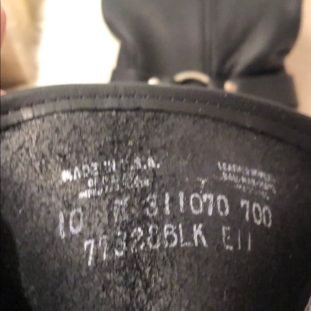 Frye Black Leather Combat Boots - Picture 7 of 8